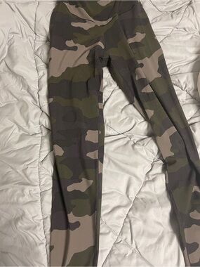 Camo Leggings - Olive Green Camouflage